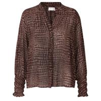 Levete Room Dames Blouses in Viscose (Bordeaux)