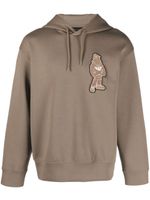 Emporio Armani hoodie à lien de resserrage - Marron - thumbnail