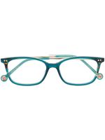 Carolina Herrera lunettes de vue à monture rectangulaire - Bleu - thumbnail