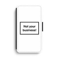 Not your business: iPhone XS Max Flip Hoesje