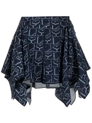 Ludovic de Saint Sernin Asymmetrische rok - Blauw