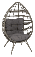 Lesli Loungestoel 'Chill' kleur Grijs