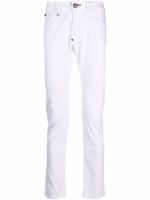 Philipp Plein jean skinny à plaque logo - Blanc - thumbnail