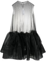 Maison Margiela robe courte en tulle - Noir