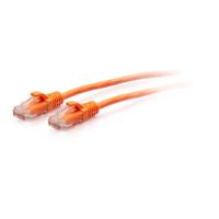 C2G 1,5 m CAT6A Ultra flexibele ethernetkabel, ideaal voor router, modem, internet, wifi-box, Xbox, PS5, Smart TV, Sky Q, IP-camera, oranje