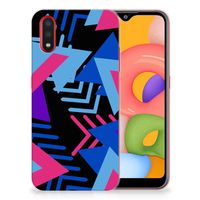 Samsung Galaxy A01 TPU Hoesje Funky Triangle - thumbnail