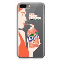 Peach please!: iPhone 8 Plus Transparant Hoesje