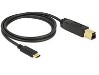 Delock usb 3.1 gen 2 (10gbps) kabel type-c naar type-b 1m