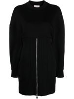 Alexander McQueen robe courte à détails de zips - Noir