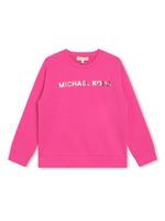 Michael Kors Kids sweat en coton à logo imprimé - Rose - thumbnail