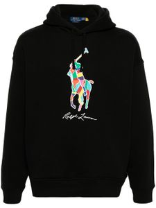 Polo Ralph Lauren Polo Pony-print hoodie - Noir