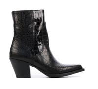 VIA VAI Dames Enkellaarsjes in Leder (Bruin)