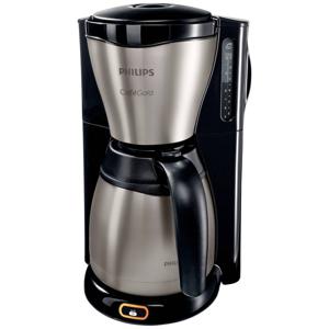 Philips Home Café Gaia HD7548/20 Koffiezetapparaat Zwart, RVS Capaciteit koppen: 15 Met thermoskan