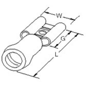 Molex 190190013 Platte stekker (female) 1 stuk(s)