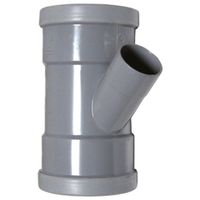 Wavin PVC manchet T-stuk 45° 110x40mm 3xmof, SN4 1112211044