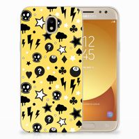 Silicone Back Case Samsung Galaxy J5 2017 Punk Geel - thumbnail