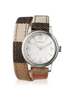 Horlogeband Burberry BU7849 Leder Multicolor 14mm