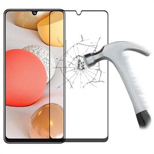 Full Cover Samsung Galaxy A42 5G Screenprotector van gehard glas - 9H - Zwart