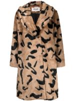 DVF Diane von Furstenberg manteau à imprimé animalier - Tons neutres