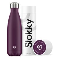 Slokky - Geïsoleerde Drinkfles - 500 ml Matte Purple - thumbnail