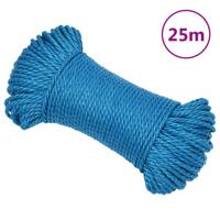 VidaXL Werktouw 6 mm 25 m polypropeen blauw - thumbnail