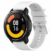 By Qubix - Siliconen sportband - Wit - Compatible met Xiaomi Redmi Watch 5 Active/Redmi Watch 5 Lite - Compatible Xiaomi bandje