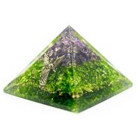 Orgonite Piramide Amethist/ Peridoot - Aartsengel Raphaël - (40 mm) - thumbnail