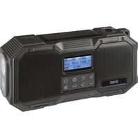 Imperial DABMAN OR 1 Outdoorradio DAB+, VHF (FM) Noodradio, Bluetooth Zonnepaneel, Acculaadfunctie, Handslinger, Spatwaterbestendig, Waterdicht, Zaklamp Zwart