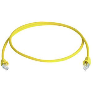 Telegärtner L00006A0049 RJ45 Netwerkkabel, patchkabel CAT 6A S/FTP 15.00 m Geel Vlambestendig, Snagless, Pair afscherming, Afgeschermd (dubbel), Halogeenvrij,