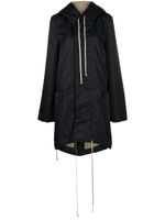 Rick Owens DRKSHDW parka Luxor à ourlet plus long au dos - Noir - thumbnail