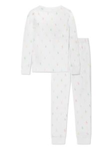 Ralph Lauren Kids pyjama à logo imprimé - Blanc