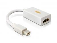 DeLOCK Adapter mini Displayport / HDMI FM mini Displayport 20-pin M HDMI 19-pin FM Wit - thumbnail