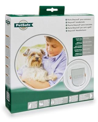 Petsafe kattenluikje grote kat / kleine hond wit 4 standen (280)
