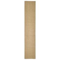 vidaXL Sisalmat voor krabpaal 66x350 cm, sisal tapijt, krabmat, natuurlijk sisal tapijt, kattenkrabmat, sisal mat, sisal kattenkrabmat
