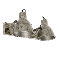 Wandlamp Spot Veronica Modern 27 cm 2 Lichts Antiek Zilver