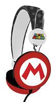 OTL Technologies TWEEN Super Mario Icon Core hoofdtelefoon voor kinderen (gevoerde hoofdband, volume beperkt tot 85dB, kleurrijk design, gemengd) rood/wit
