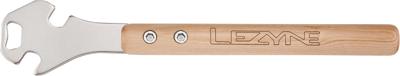 Lezyne classic pedal rod nickel/wood