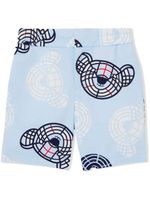 Burberry Kids short Thomas Bear en coton - Bleu - thumbnail