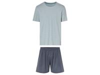 LIVERGY Heren pyjama (M (48/50), Groen/blauw)