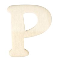 Houten namen letter P 4 cm - thumbnail