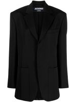 Jacquemus blazer La Veste d'Homme à simple boutonnage - Noir