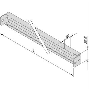 Schroff 23130333 Profielrail 2 stuk(s)