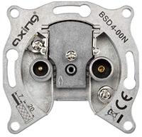 Axing BSD 4-00N enkelvoudige socket steekkabel CATV kabeltelevisie 5-1006 MHz