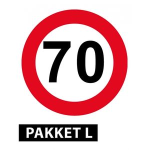 70 jaar versiering pakket groot