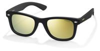 Polaroid zonnebril 8004/S junior cat. 2 polycarbonaat zwart/geel