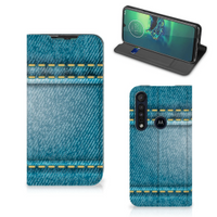 Motorola G8 Plus Hippe Standcase Jeans - thumbnail