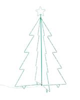 HEMA 3D Kerstboom 150 LED Lampjes 120x80cm (wit) - thumbnail