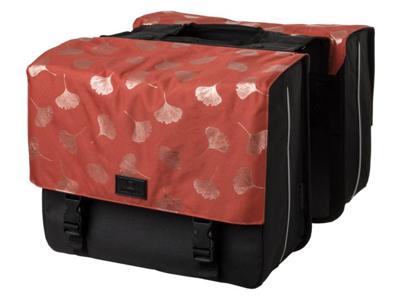 FastRider Ginkgo Trend dubbele fietstas (Kleur: roestbruin)