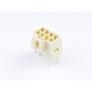 Molex 1053122208 Female header, inbouw (standaard) Totaal aantal polen: 8 Rastermaat: 2.50 mm Inhoud: 1 stuk(s) Tray