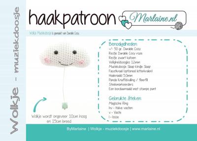Patroonboekje Wolkje Muziekdoosje